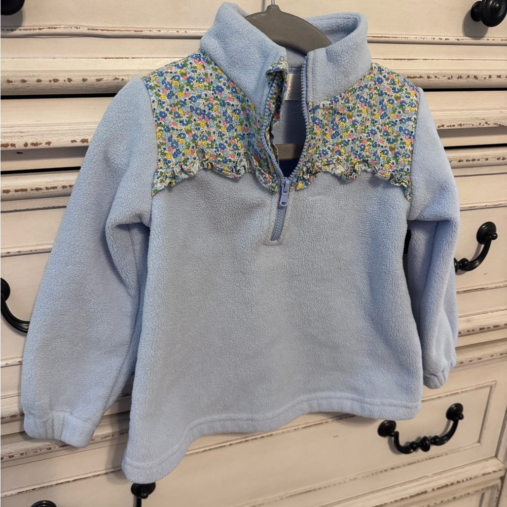 Light Blue Fleece Pullover